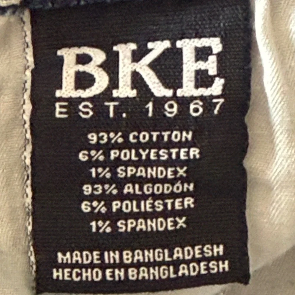 BKE Tyler‎ Straight Jeans Mens 40x32 Blue Distressed Destroyed FNC23224